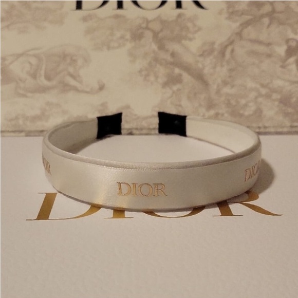 Dior Black and Cream Visor Headband - Picture 3 of 4